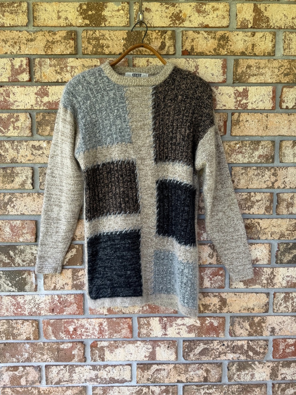 Vintage Segue Crewneck Sweater Women’s Size Medium Silk Angora Lambswool Mint!